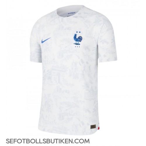 Frankrike Benjamin Pavard #2 Replika Borta matchkläder VM 2022 Korta ärmar